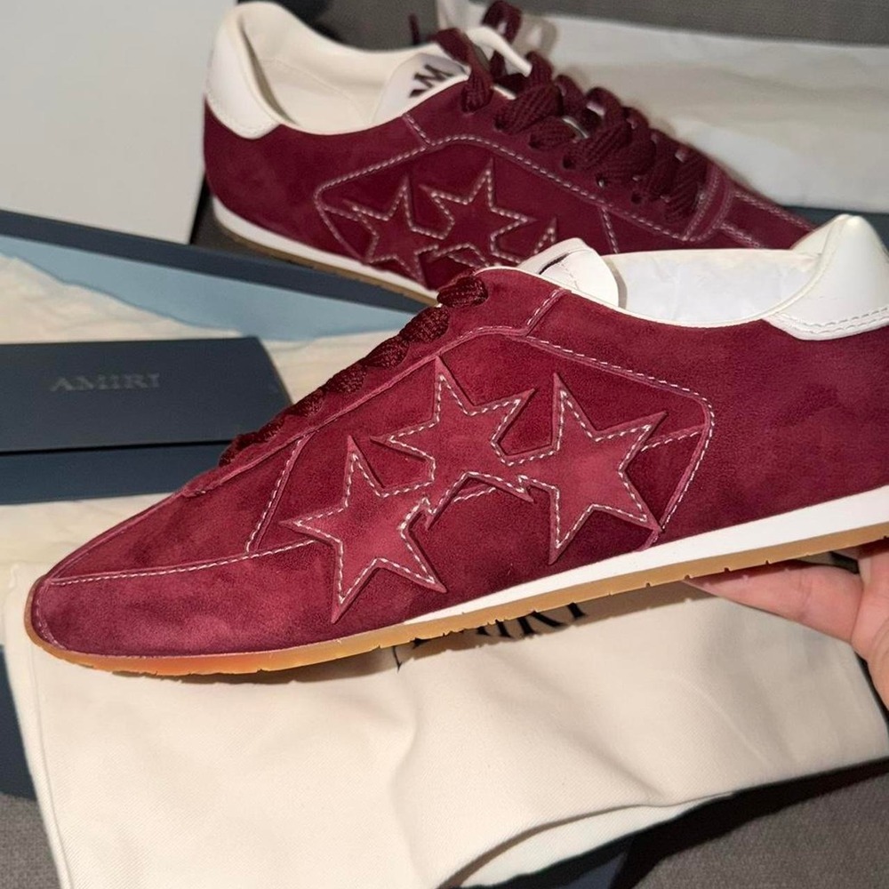 Authentic Amiri Women's Pacific Flat Wine Color  Size 37 New With Box